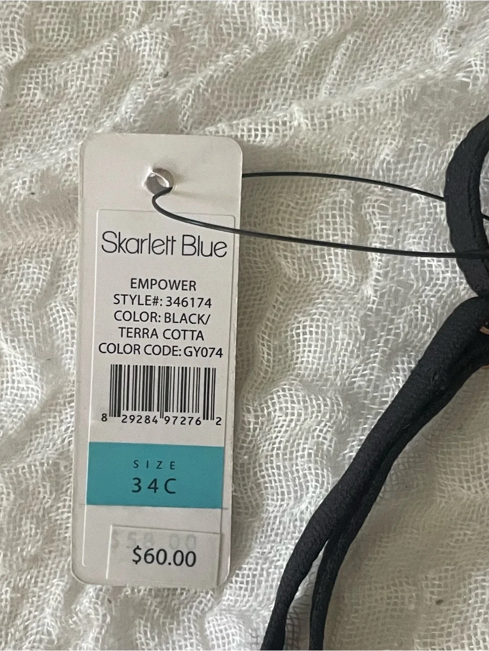 Skarlett Blue Black Lace Bra with Nude Lining